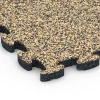 Detailaufnahme der Randausprägung von WARCO-Produkt 6822, Stone Carpet Click Tile, Format 28,9 x 28,9 x 1,8 cm, Farbe Rattan.