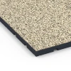 Detailaufnahme der Randausprägung von WARCO-Produkt 7138, Outdoor Gym Flooring, Format 60 x 60 x 3 cm | 0,36 m², Farbe Travertine.