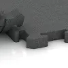 Großaufnahme vom Verbindungssystem von WARCO-Boden 2981 - Rubber paving im Farbdesign Slate grey. Abmessungen 500 x 500 x 40 mm.