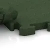 Großaufnahme vom Verbindungssystem von WARCO-Boden 4072 - Dog floor tile im Farbdesign Grass Green. Abmessungen 1000 x 1000 x 40 mm.