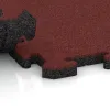 Großaufnahme vom Verbindungssystem von WARCO-Boden 4633 - Outdoor click tile im Farbdesign Coral Red. Abmessungen 500 x 500 x 30 mm.