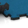 Großaufnahme vom Verbindungssystem von WARCO-Boden 5310 - Outdoor click tile im Farbdesign Sky Blue. Abmessungen 500 x 500 x 30 mm.