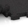 Großaufnahme vom Verbindungssystem von WARCO-Boden 5163 - Corner Tile HD im Farbdesign Anthracite. Abmessungen 485 x 485 x 40 mm.