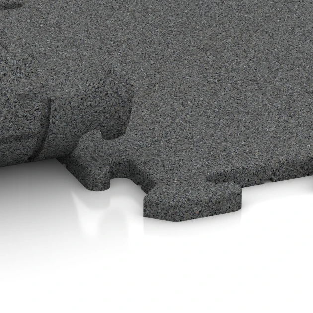 Großaufnahme vom Verbindungssystem von WARCO-Boden 0167 - Balcony tile im Farbdesign Slate grey. Abmessungen 50 x 50 x 1,8 cm | 0,25 m².