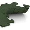 Großaufnahme vom Verbindungssystem von WARCO-Boden 4818 - Edge Tile HD im Farbdesign Grass Green. Abmessungen 500 x 235 x 18 mm.