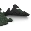Großaufnahme vom Verbindungssystem von WARCO-Boden 4740 - Corner Tile HD im Farbdesign English Lawn. Abmessungen 235 x 235 x 18 mm.