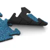 Großaufnahme vom Verbindungssystem von WARCO-Boden 4716 - Corner Tile im Farbdesign Atlantic. Abmessungen 235 x 235 x 18 mm.