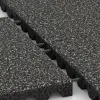 Großaufnahme vom Verbindungssystem von WARCO-Boden 5542 - Playground Safety Tile 4.5 cm - EN 1177 ≤ 135 cm im Farbdesign Dark Grey Granite. Abmessungen 500 x 500 x 45 mm.