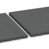 Großaufnahme vom Verbindungssystem von WARCO-Boden 0535 - Balcony decking tile 2.5 cm im Farbdesign Slate grey. Abmessungen 500 x 500 x 25 mm.