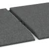 Großaufnahme vom Verbindungssystem von WARCO-Boden 0466 - Corner tile (two chamfered sides) im Farbdesign Slate grey. Abmessungen 500 x 500 x 30 mm.