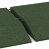 Großaufnahme vom Verbindungssystem von WARCO-Boden 0495 - Corner tile (two chamfered sides) im Farbdesign Grass Green. Abmessungen 500 x 500 x 80 mm.