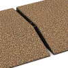 Großaufnahme vom Verbindungssystem von WARCO-Boden 3823 - Corner tile (two chamfered sides) im Farbdesign Rattan Lounge. Abmessungen 500 x 500 x 100 mm.