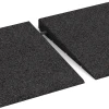 Großaufnahme vom Verbindungssystem von WARCO-Boden 2388 - Transition ramp 75 cm im Farbdesign Anthracite. Abmessungen 75 x 30 cm | 8 < 35 mm.