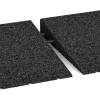 Großaufnahme vom Verbindungssystem von WARCO-Boden 2508 - Transition ramp 75 cm im Farbdesign Anthracite. Abmessungen 75 x 30 cm | 8 < 50 mm.