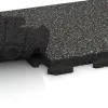 Großaufnahme vom Verbindungssystem von WARCO-Boden 1339 - Pool Decking Tile Classic im Farbdesign Dark Grey Granite. Abmessungen 500 x 500 x 40 mm.