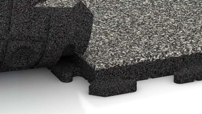 Concealed interlocking puzzle joint with rounded bevel