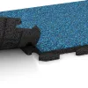 Großaufnahme vom Verbindungssystem von WARCO-Boden 5783 - Event Floor im Farbdesign Atlantic. Abmessungen 500 x 500 x 30 mm.