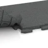 Großaufnahme vom Verbindungssystem von WARCO-Boden 1251 - Terrace tile Classic im Farbdesign Slate grey. Abmessungen 500 x 500 x 30 mm.