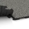 Großaufnahme vom Verbindungssystem von WARCO-Boden 1571 - Playground flooring im Farbdesign Gray Granite. Abmessungen 1000 x 1000 x 30 mm.