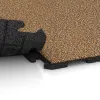 Großaufnahme vom Verbindungssystem von WARCO-Boden 5772 - Event Floor im Farbdesign Rattan Lounge. Abmessungen 1000 x 1000 x 30 mm.