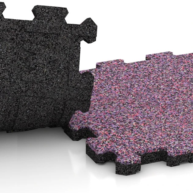 Großaufnahme vom Verbindungssystem von WARCO-Boden 3855 - Pool Decking Tile Seamless im Farbdesign Lavender. Abmessungen 30,6 x 30,6 x 2 cm | 0,094 m².