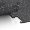 Großaufnahme vom Verbindungssystem von WARCO-Boden 3776 - Fitness Performance Elite Training Floor im Farbdesign Light Grey Speckled. Abmessungen 100 x 100 x 1 cm | 1,00 m².