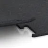 Großaufnahme vom Verbindungssystem von WARCO-Boden 3757 - Fitness Performance Elite Training Floor im Farbdesign Light Red Speckled. Abmessungen 1000 x 1000 x 15 mm.
