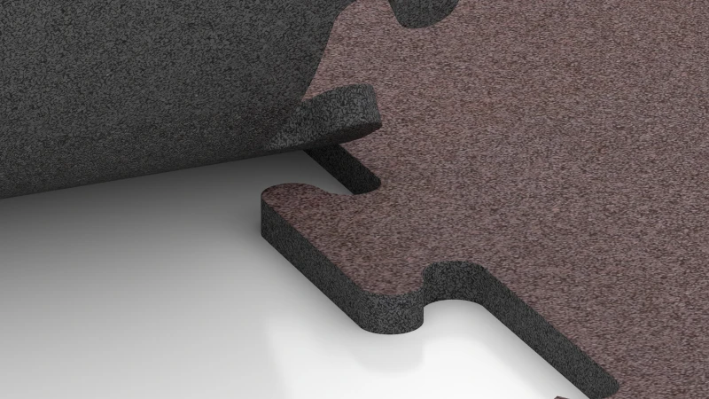 Cut jigsaw interlock without bevel