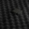 Großaufnahme vom Verbindungssystem von WARCO-Boden 3783 - Fitness Performance Impact Training Floor im Farbdesign Anthracite. Abmessungen 100 × 100 × 2 cm.