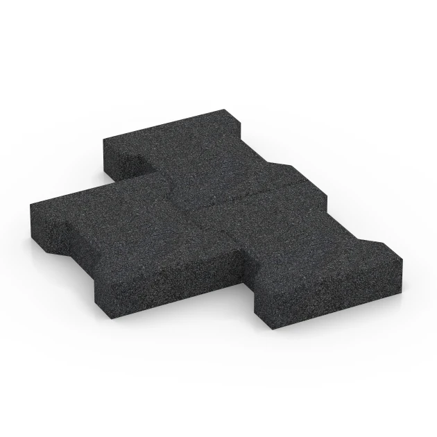 Großaufnahme vom Verbindungssystem von WARCO-Boden 7068 - Block Paving im Farbdesign Anthracite. Abmessungen 20 x 16,5 x 4,5 cm | 0,0278 m².