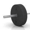 Großaufnahme vom Verbindungssystem von WARCO-Boden 6088 - Bumper Plate Slim im Farbdesign Anthracite. Abmessungen 15 kg | ø 45,4 x 5,85 cm.