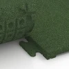 Großaufnahme vom Verbindungssystem von WARCO-Boden 7054 - Patio Tile Linea im Farbdesign Grass green. Abmessungen 50 x 50 x 3 cm | 0,25 m².