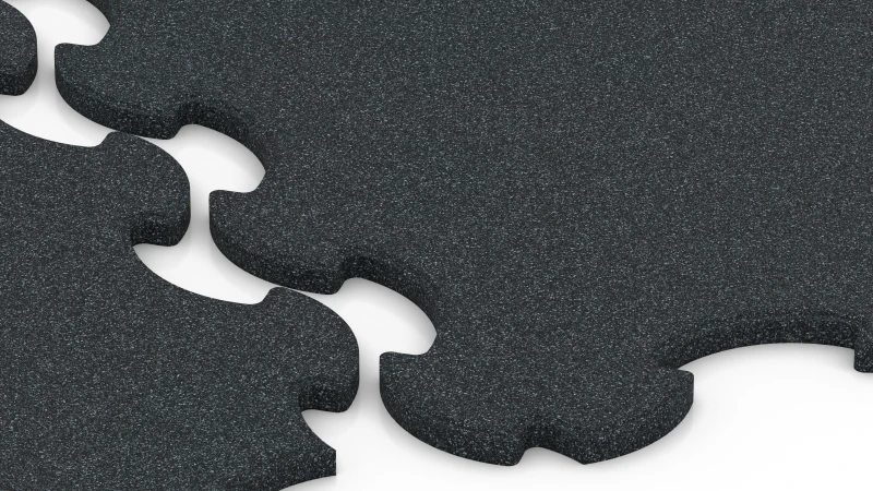Optimised jigsaw interlock with bevelled edges