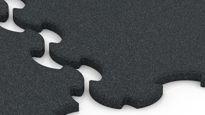 Optimised jigsaw interlock with slight bevel