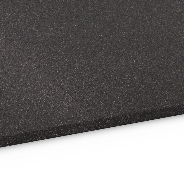 Großaufnahme vom Verbindungssystem von WARCO-Boden 6656 - Base Layer CL 3 im Farbdesign Anthracite. Abmessungen 104 x 104 x 1,8 cm.