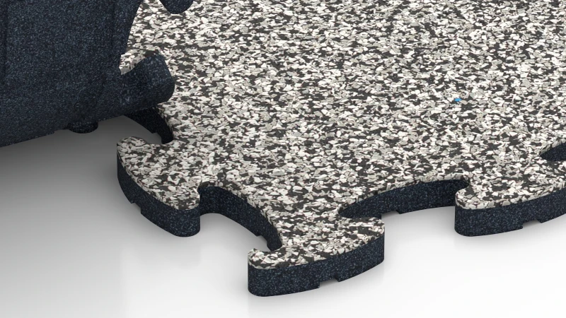Optimised jigsaw interlock without bevel