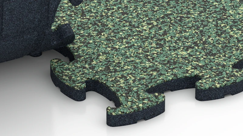Optimised jigsaw interlock without bevel
