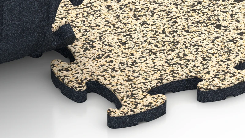Optimised jigsaw interlock without bevel