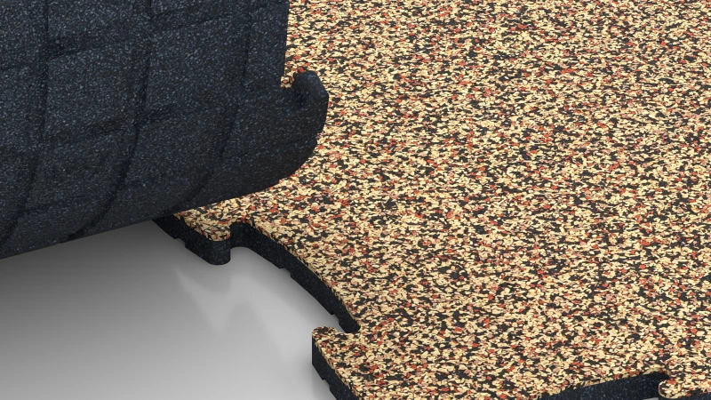 Optimised jigsaw interlock without bevel