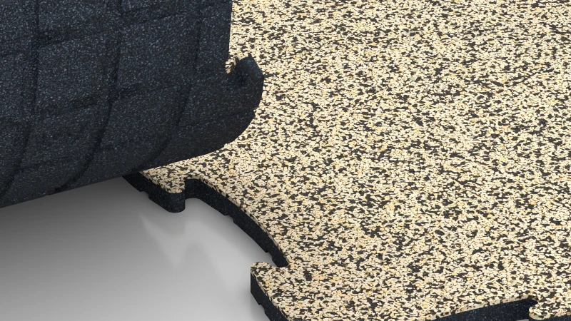 Optimised jigsaw interlock without bevel
