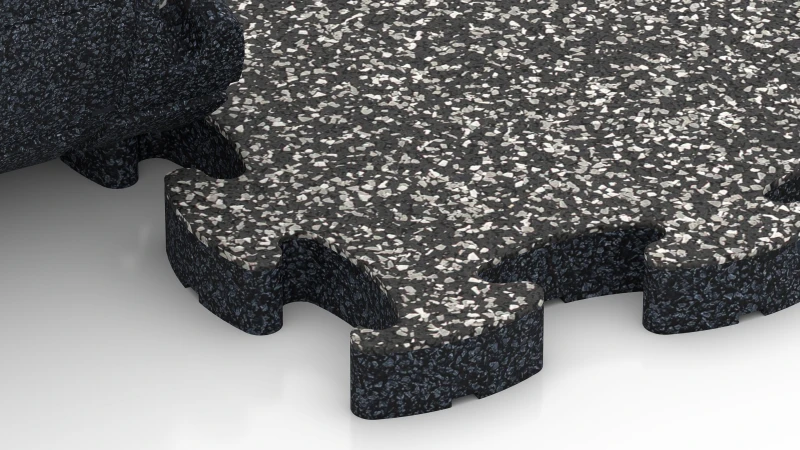 Optimised jigsaw interlock without bevel