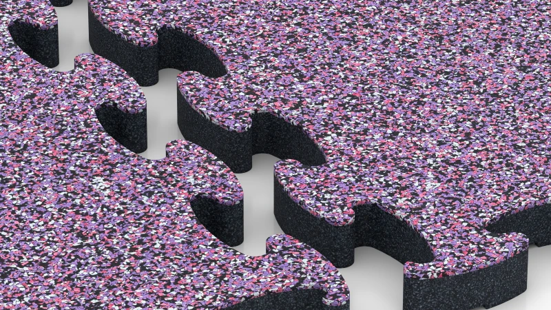 Optimised jigsaw interlock without bevel