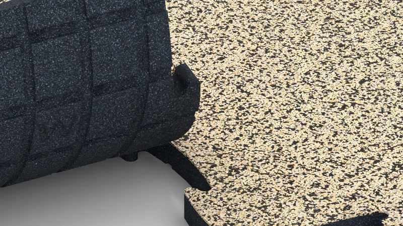 Optimised jigsaw interlock without bevel