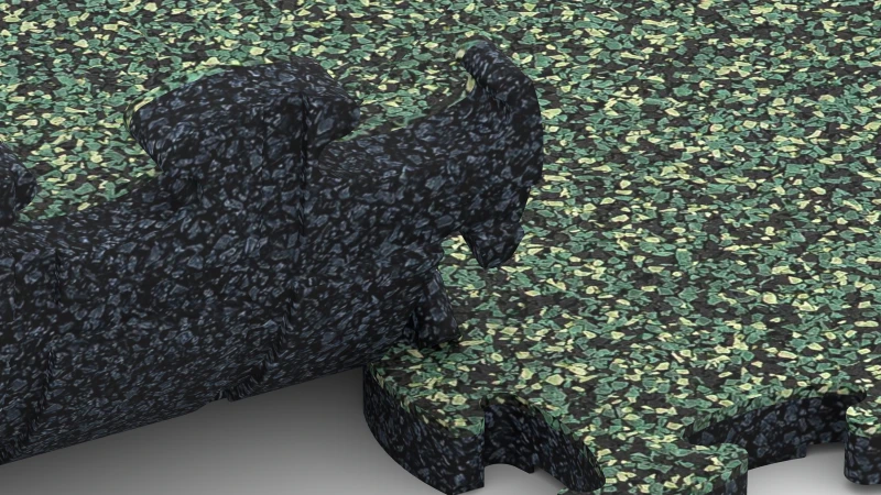 Optimised jigsaw interlock without bevel