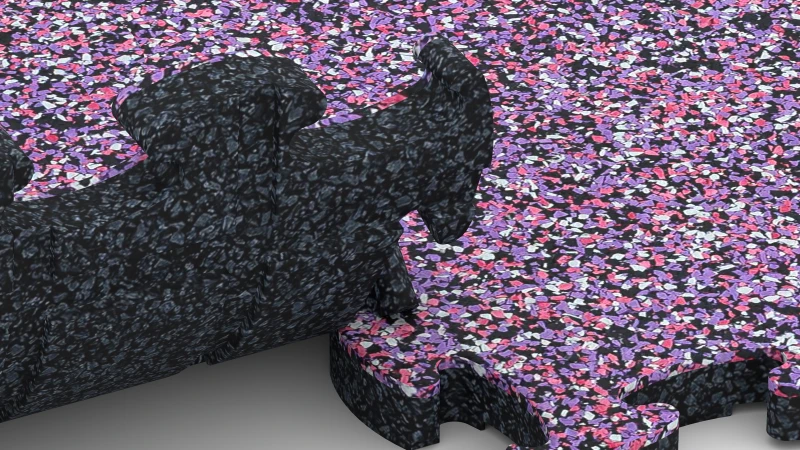 Optimised jigsaw interlock without bevel
