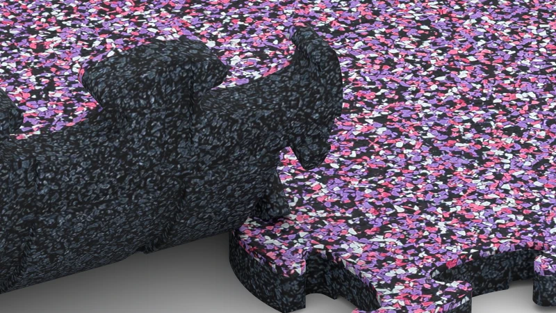 Optimised jigsaw interlock without bevel