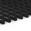 Großaufnahme vom Verbindungssystem von WARCO-Boden 7009 - Safety Grass Grid Mat im Farbdesign Anthracite. Abmessungen 100 x 100 x 4 cm.