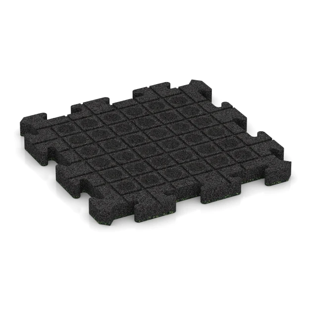Aufsicht auf die Unterseite, also die Bodenseite von WARCO-Formteil 4004 - Dog floor tile im Format 50 x 50 x 4 cm | 0,25 m².