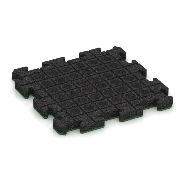 Aufsicht auf die Unterseite, also die Bodenseite von WARCO-Formteil 5184 - Pool Decking Tile im Format 500 x 500 x 40 mm.