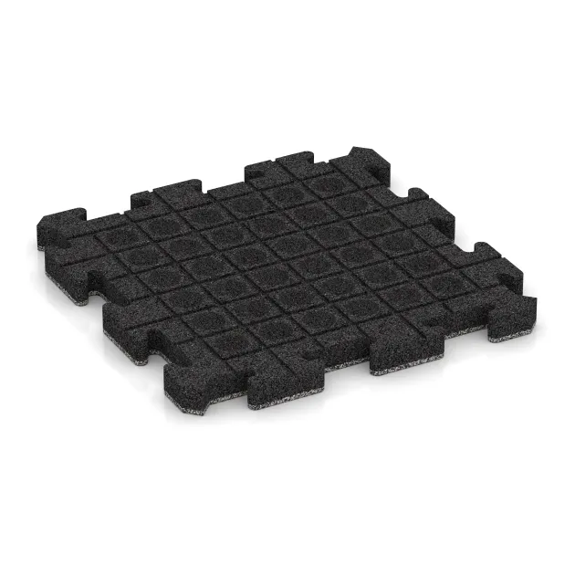 Aufsicht auf die Unterseite, also die Bodenseite von WARCO-Formteil 4547 - Dog floor tile im Format 500 x 500 x 40 mm.